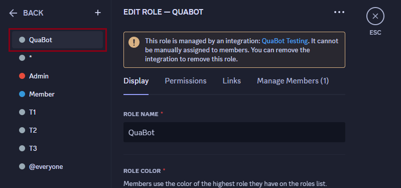 Role Position
