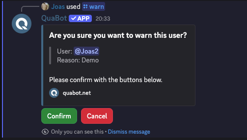 Confirm