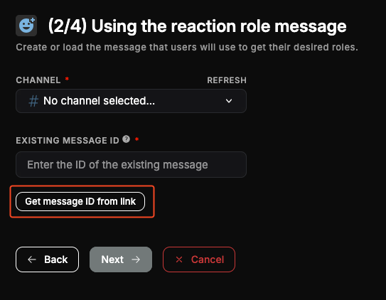 Existing Message