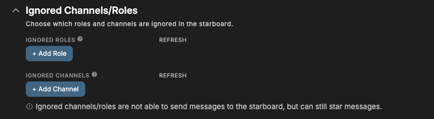 Starboard Ignored
