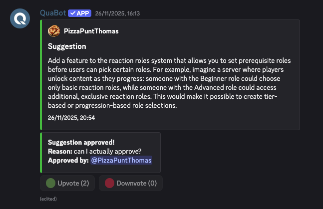 Suggestion