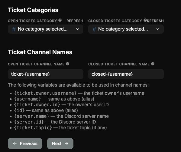 Categories