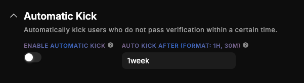 Auto Kick